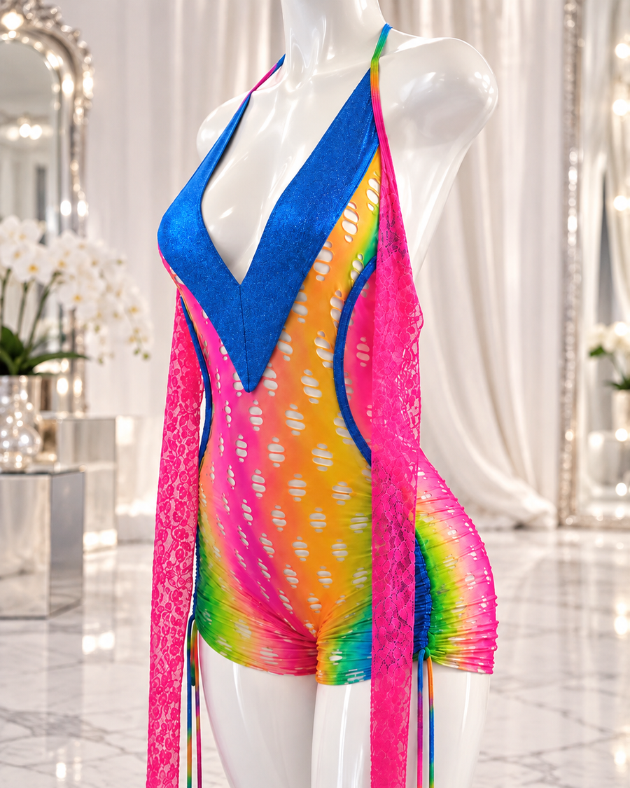 Rainbow Road Romper