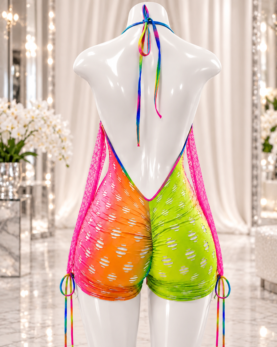 Rainbow Road Romper
