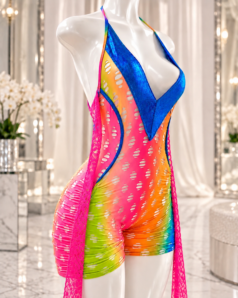 Rainbow Road Romper