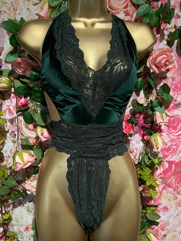 EMERALD VELVET Convertible 2 Piece