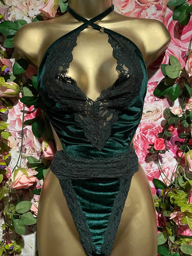 EMERALD VELVET Convertible 2 Piece