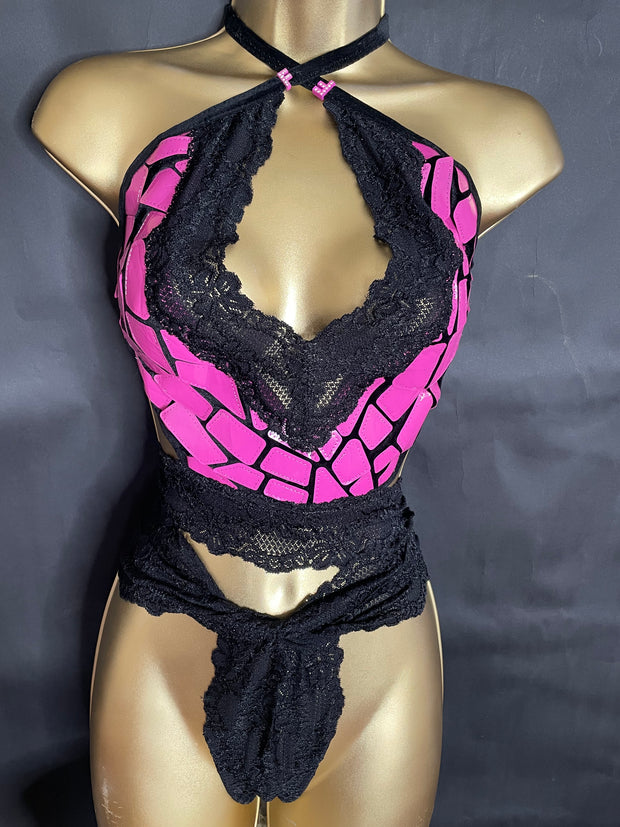 PINK PANTHER REVERSE LACE  PANTY
